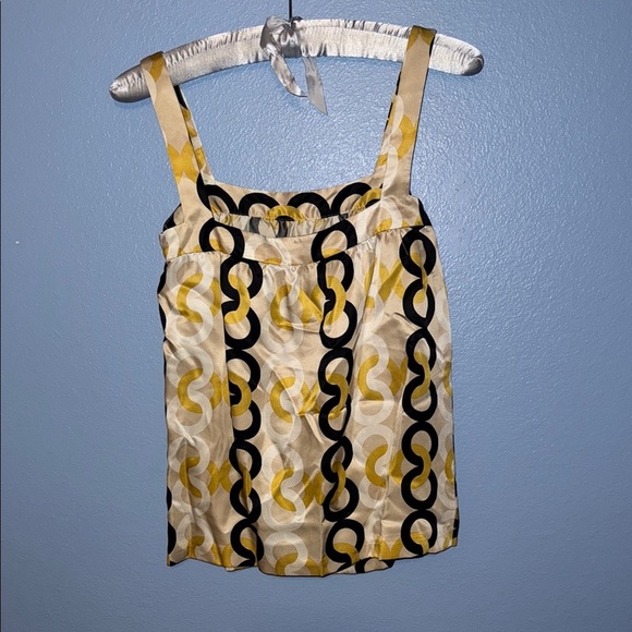 J Crew Silk Stylish Women's Top with Chain Pattern - small. B4 - Picture 4 of 4